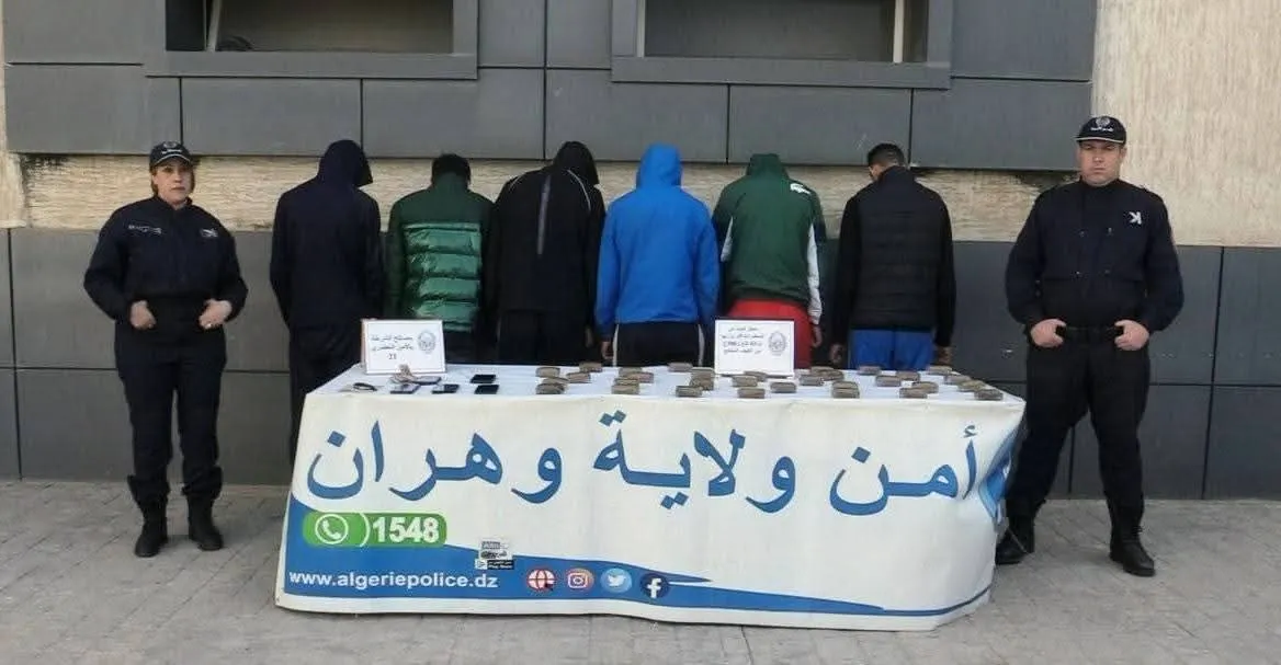6 individus arrêtés et plus de 3 kg de kif saisis