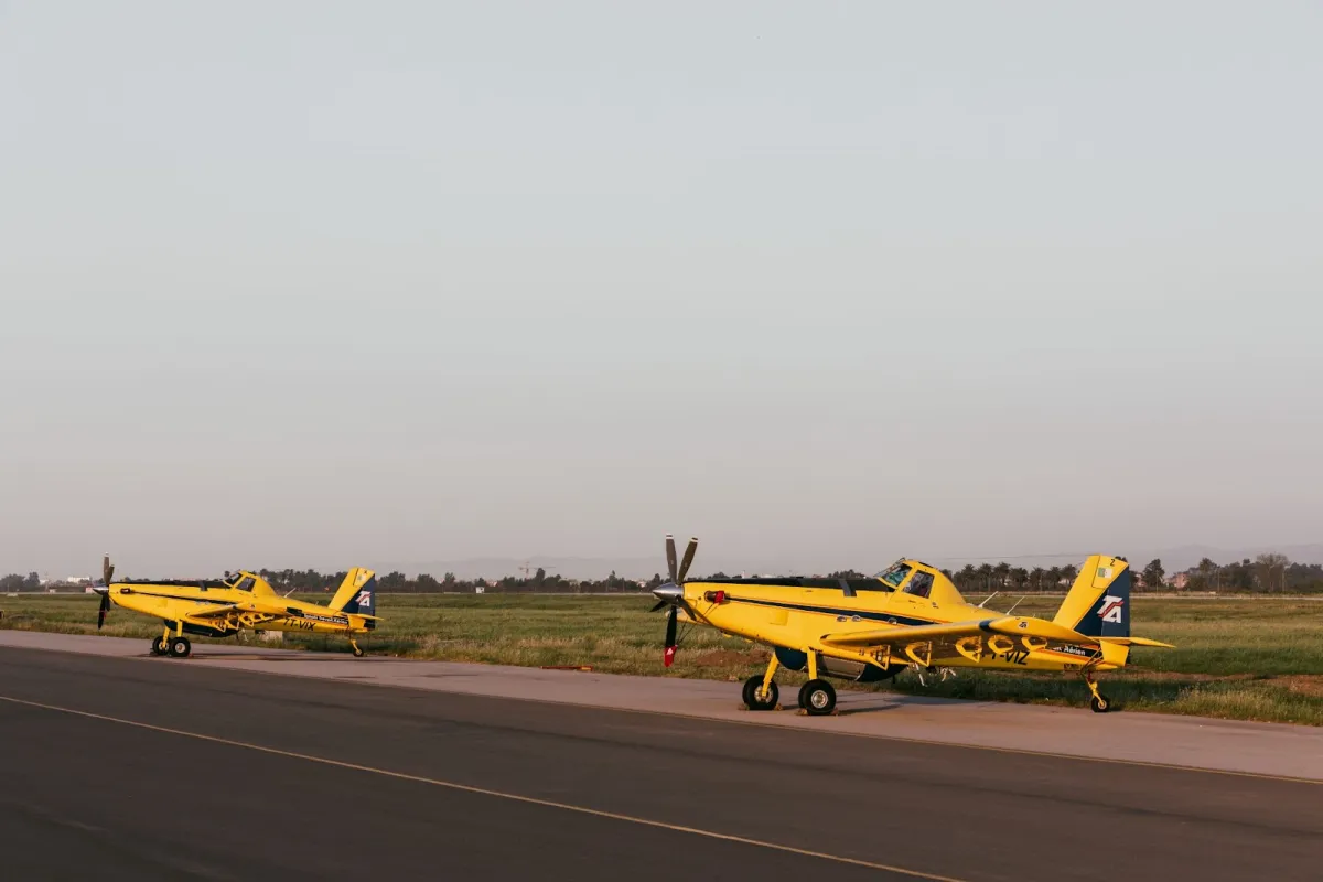 Lutte contre les incendies : une piste d'atterrissage des avions à Taoura